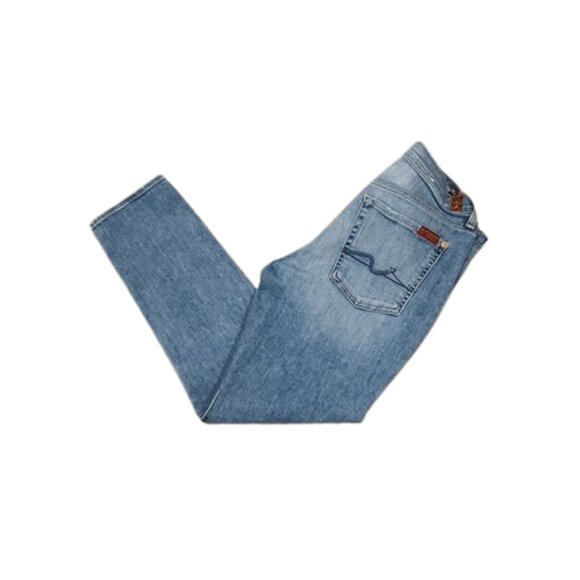 7 For All Mankind Button Fly Josefina Skinny Boyfriend Jeans - Picture 5 of 6